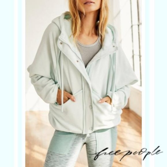 Free People Fleece Hoodie NWT Size M - Picture 2 of 7
